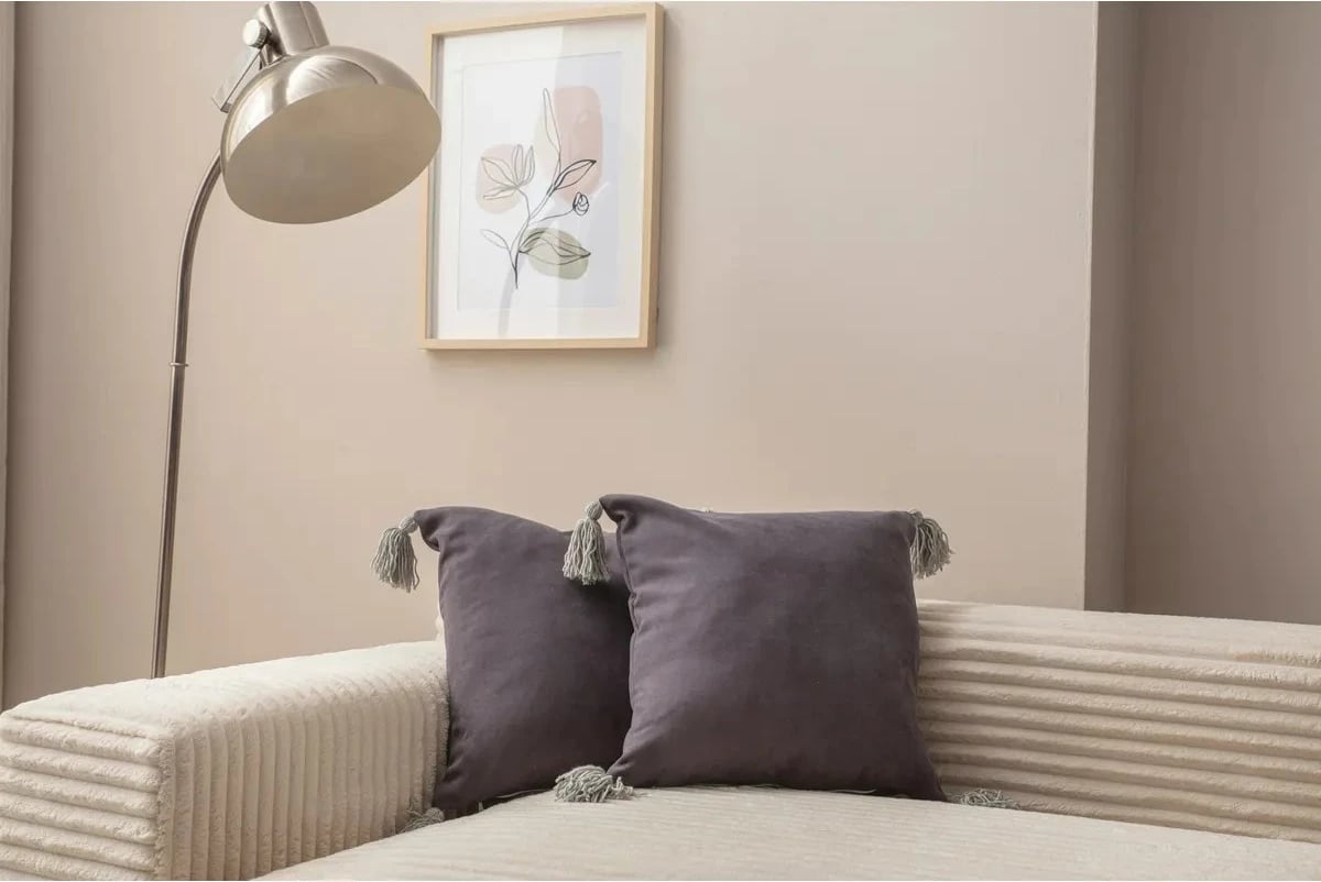 Set jastëkësh për dekor, 2 copë, ngjyrë gri e errët, Evila Originals