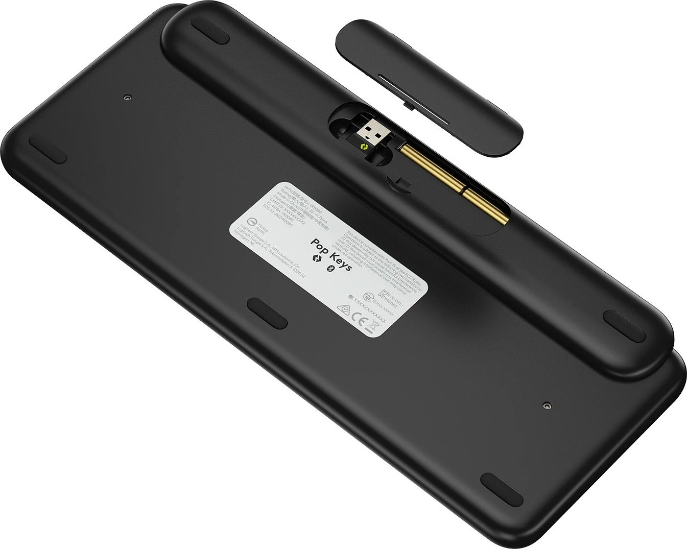 Tastierë mekanike pa tela Logitech Pop Keys me emoji, e zezë