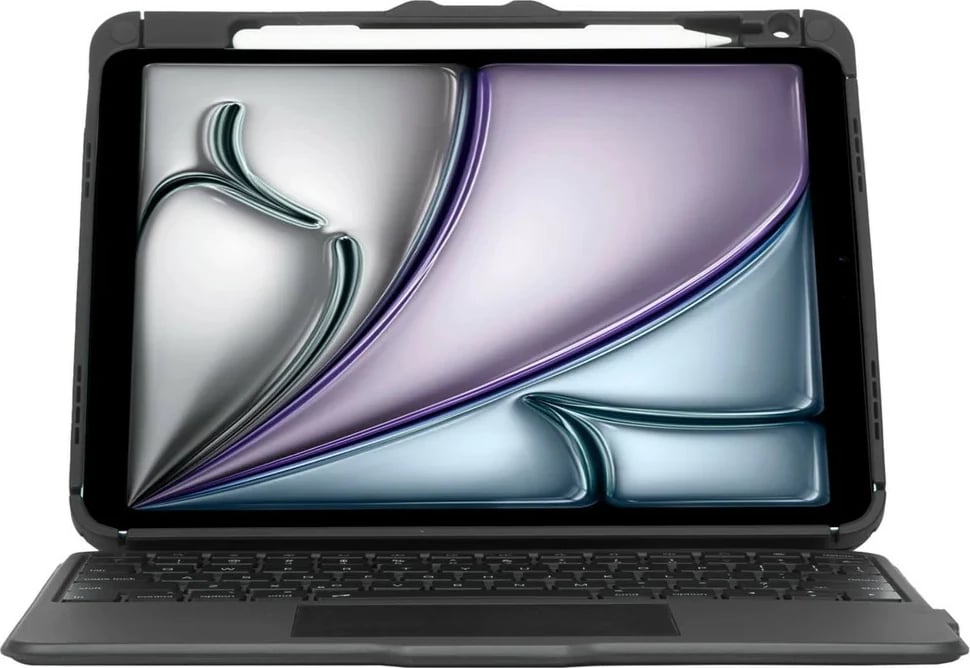Mbështjellës me tastierë Targus Versavu THZ967DE, Bluetooth, për iPad Air, gjermanisht, e zezë
