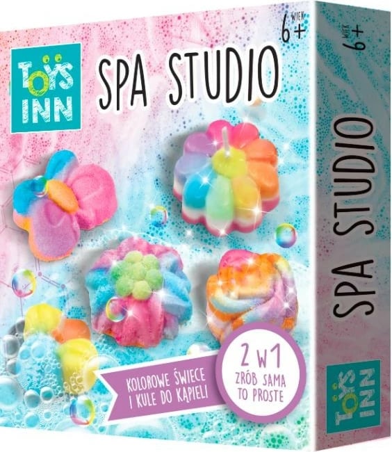 Set kreativ Stnux SPA Studio, STN7854, qirinj dhe bomba banje, shumëngjyrëshe