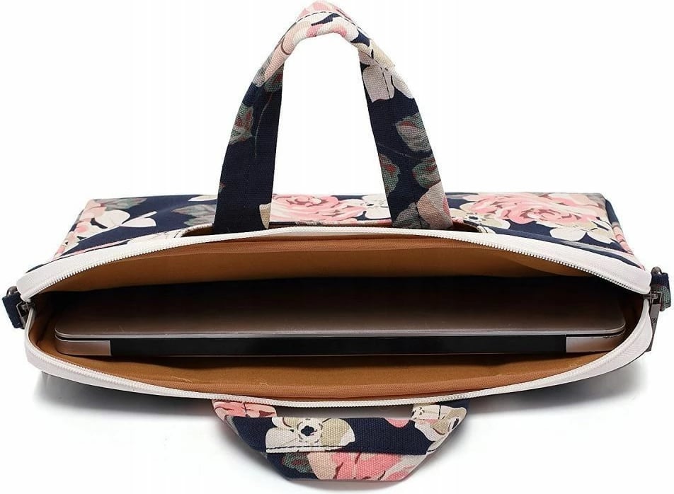 Çantë laptopi Canvaslife Briefcase 15-16", blu/rozë