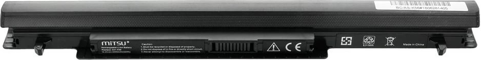 Bateri laptop Mitsu BC/AS-K56, për Asus A46, K56, 2200 mAh, 14.8V, 4 qeliza