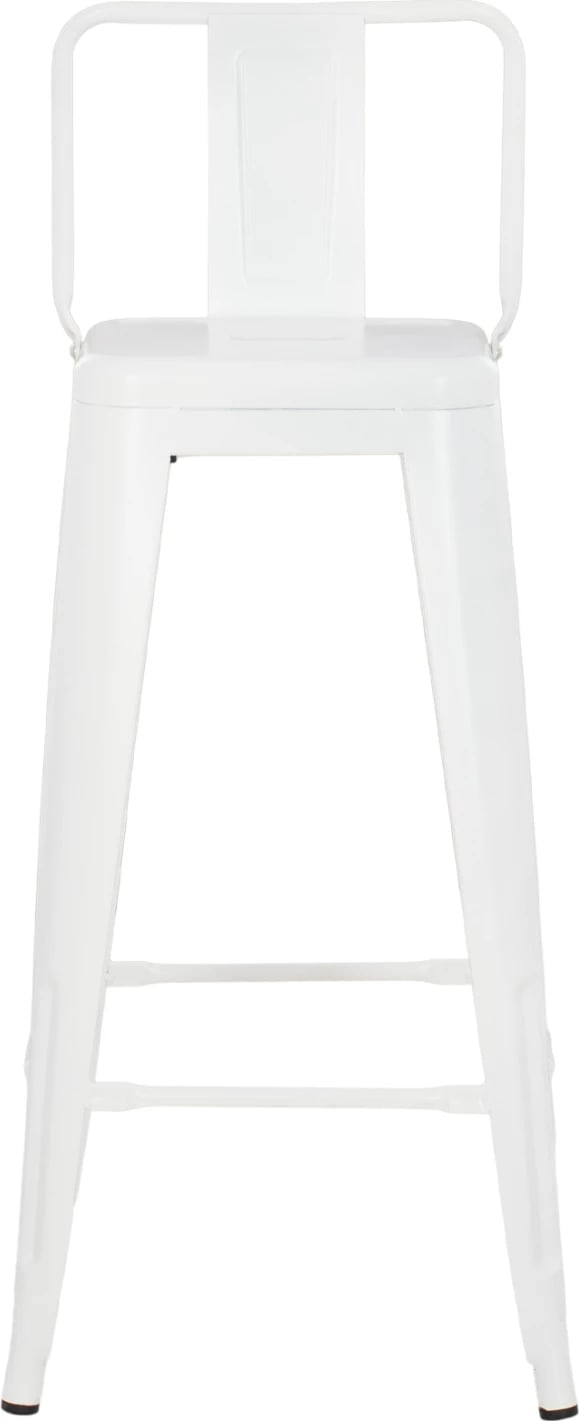 Karrige për bar me mbështetëse MELITA-PRO FH8643.41 metalike, ngjyrë e bardhë mat, 42x42x100H cm