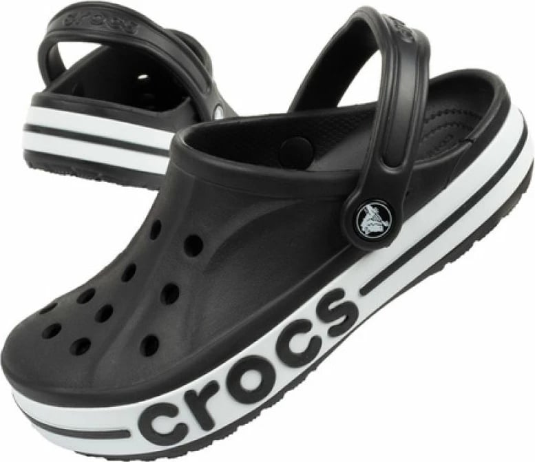 Papuqe Crocs Bayaband U, për meshkuj dhe femra, të zeza