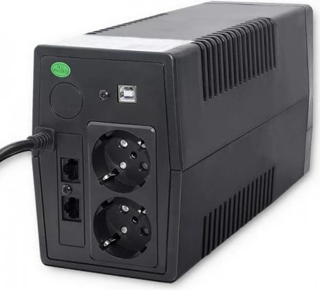 UPS Qoltec Monolith 1 kVA 600 W, 2 dalje AC, Ekran LCD, i zi UPS Qoltec Monolith 1 kVA 600 W, 2 dalje AC, Ekran LCD, i zi