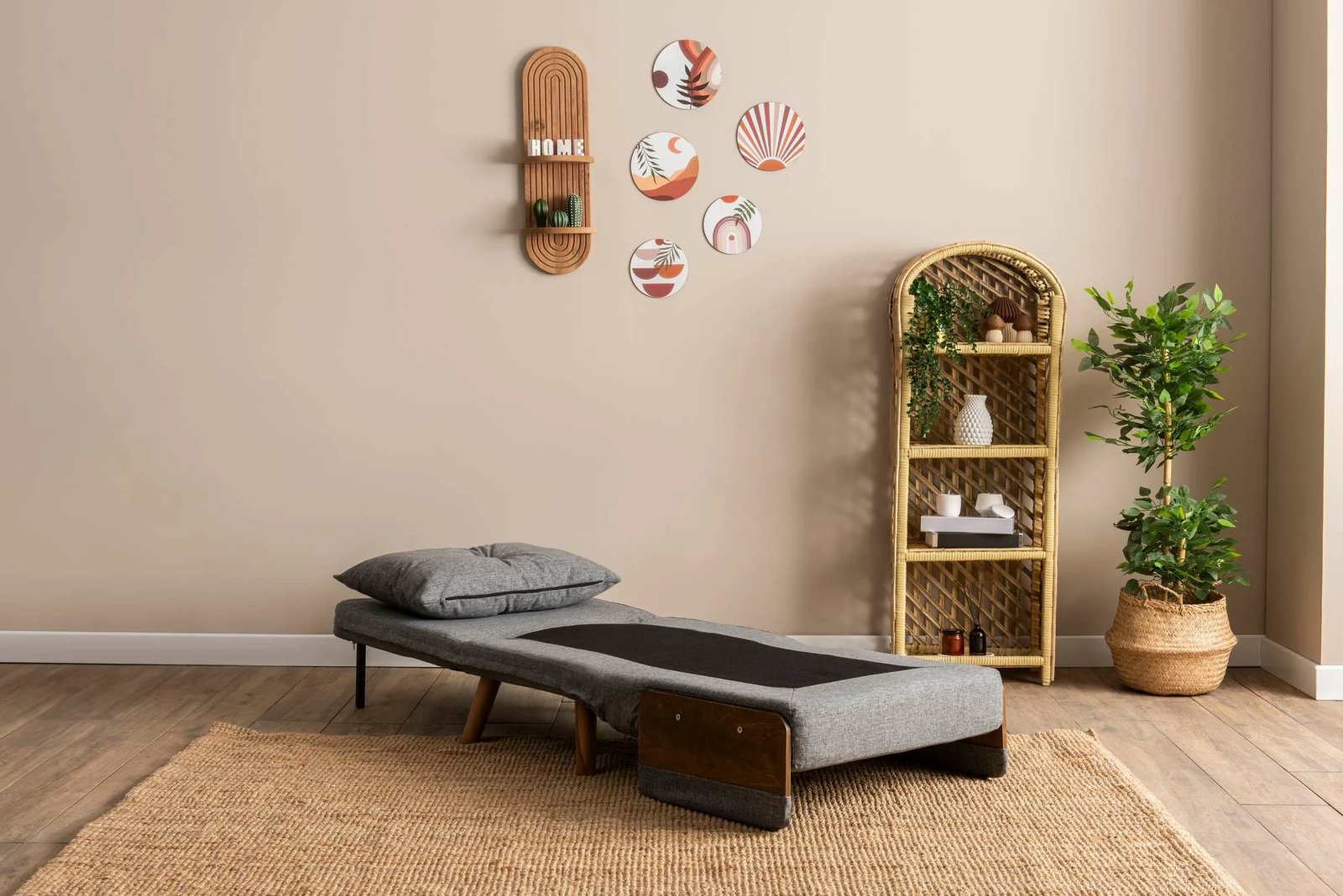 Krevat-karrige një vendës, Atelier del Sofa, Cosmo Single, gri e çelët