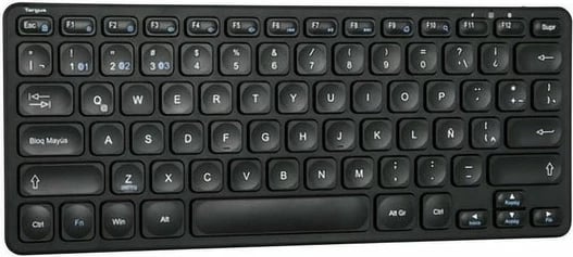 Tastierë Targus kompakte, Bluetooth 5.1, QWERTY spanjoll, e zezë