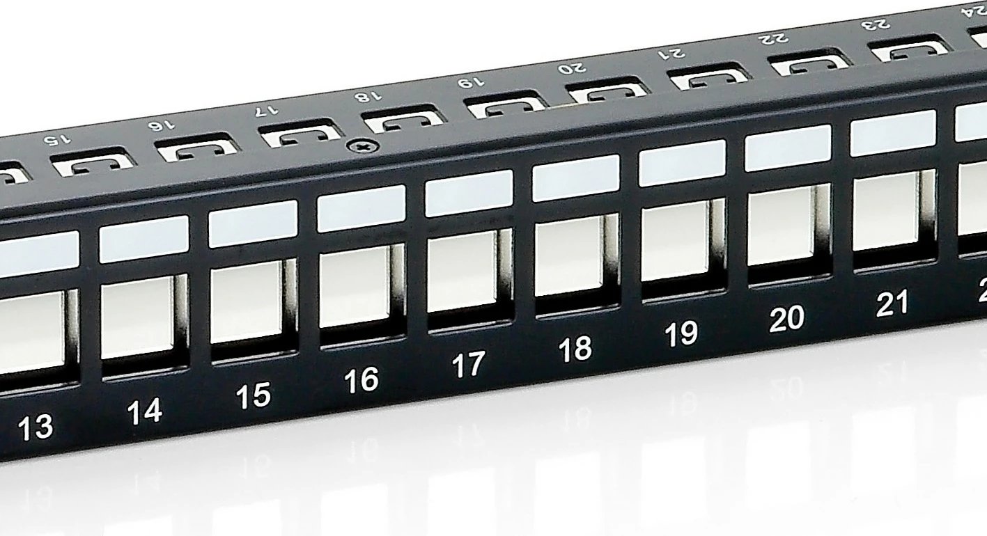 Patch panel Equip 24-port Cat6, 1U, rack mounting, i zi