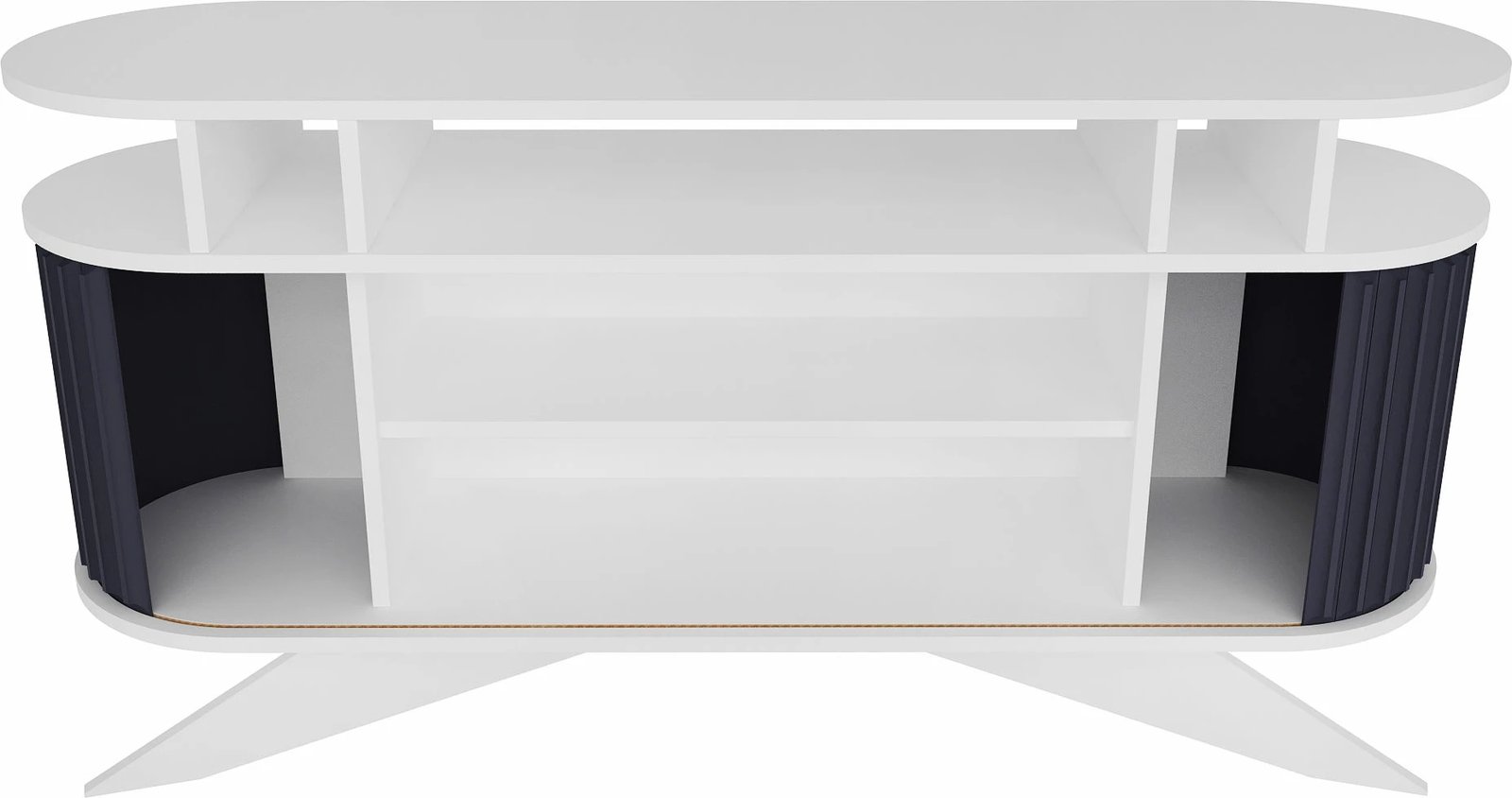 Komodë Hanah Home, e madhe, e bardhë dhe antracit