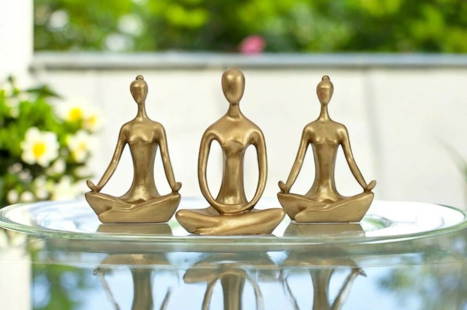 Set qiri mbajtës (3 copë), ngjyrë ari, Evila Originals, CY0450