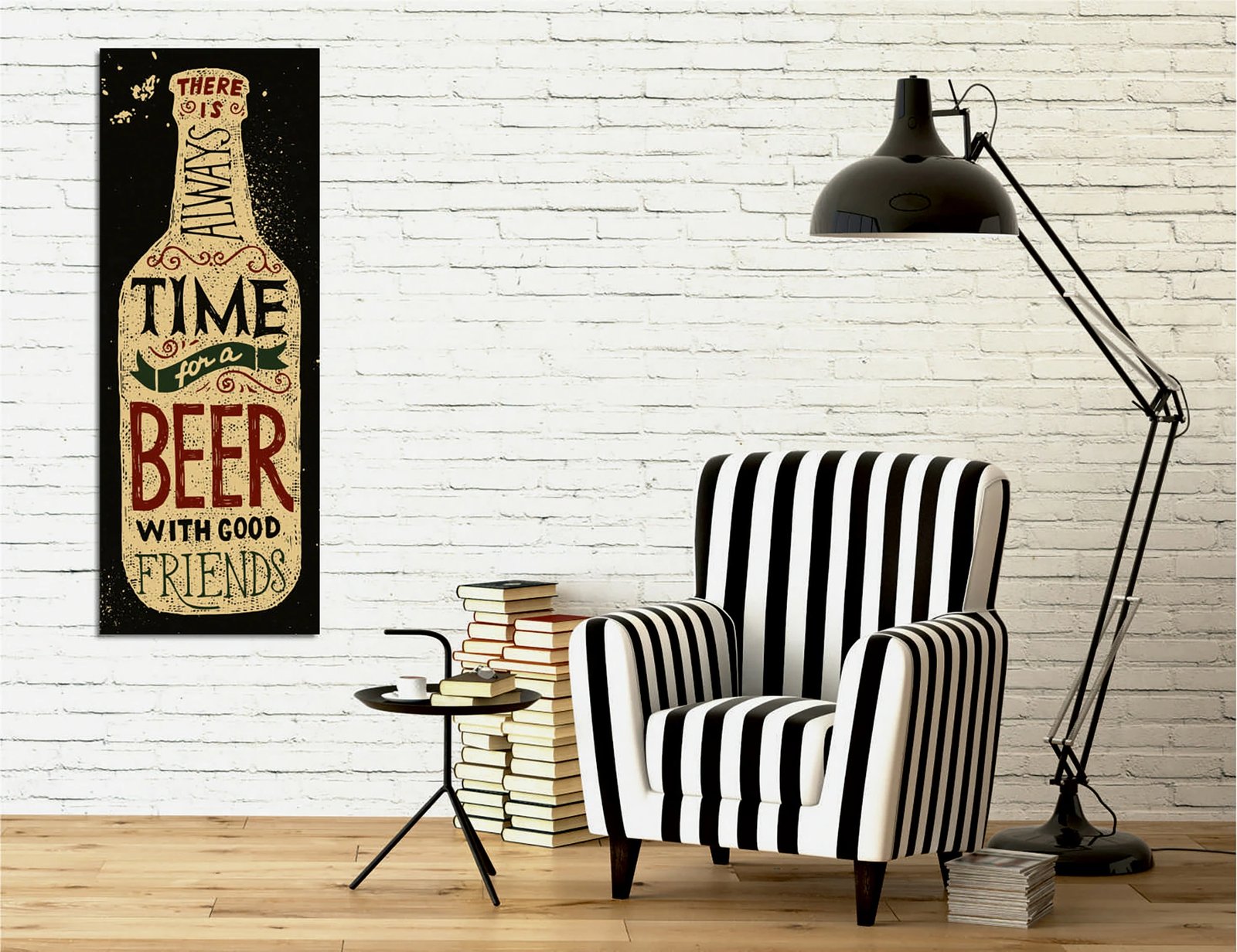 Pikturë dekorative në kanavacë, shumëngjyrëshe, PC308, 30x80cm