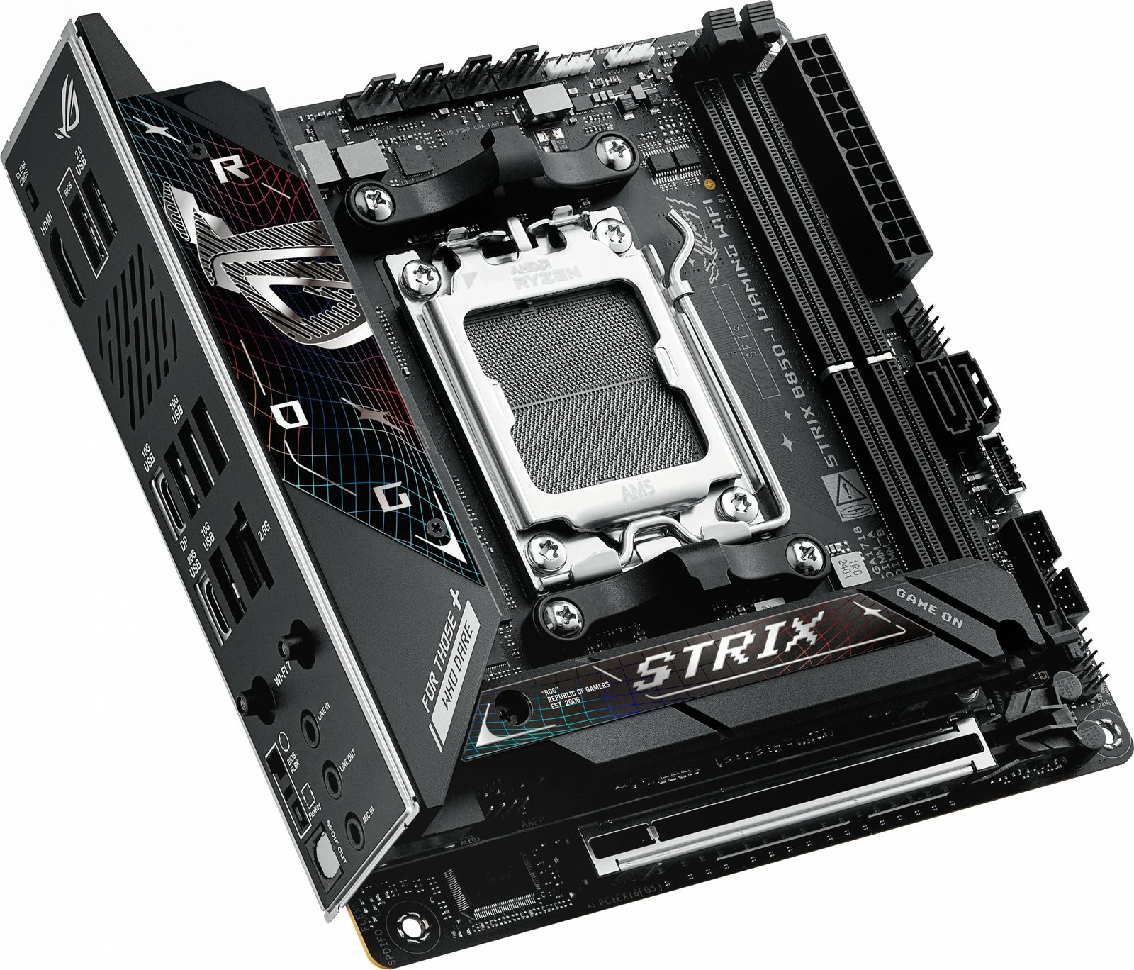 Pllakë amë ASUS ROG STRIX B850-I GAMING WIFI, Socket AM5, DDR5, WiFi 7, mini-ITX, e zezë