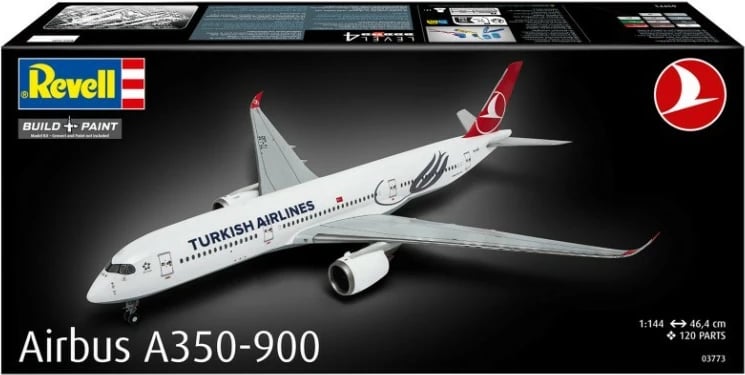 Model plastik avion Revell Airbus A350-900 Turkish Airlines, 1:144, 120 pjesë
