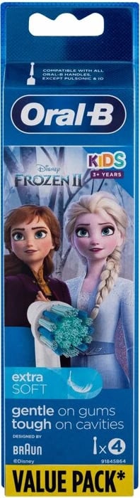 Kokë rezervë për furçë dhëmbësh elektrike Oral-B Kids Frozen II për fëmijë, 4 copë