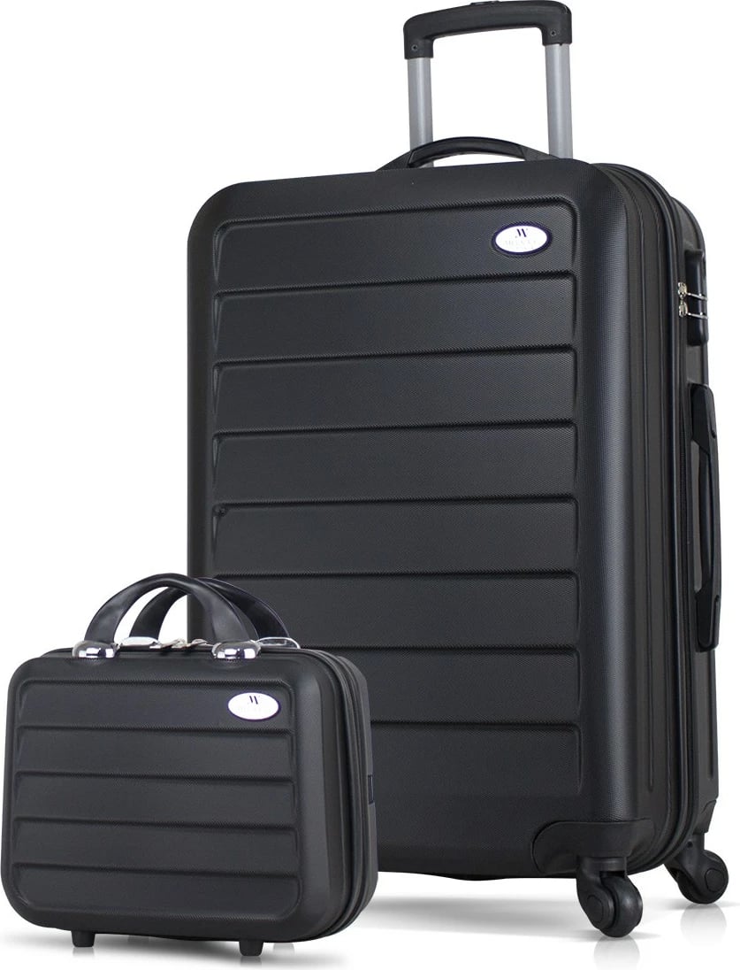 Set valixhesh (2 copë), ngjyrë e zezë, Zoozie Bags, 1642
