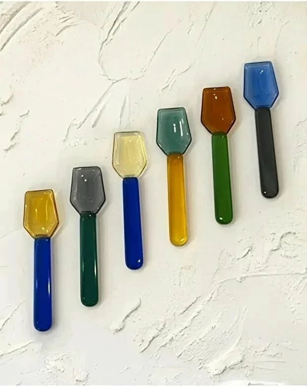 Set lugësh prej qelqi, 6 copë, Hermia Concept, PODI251425