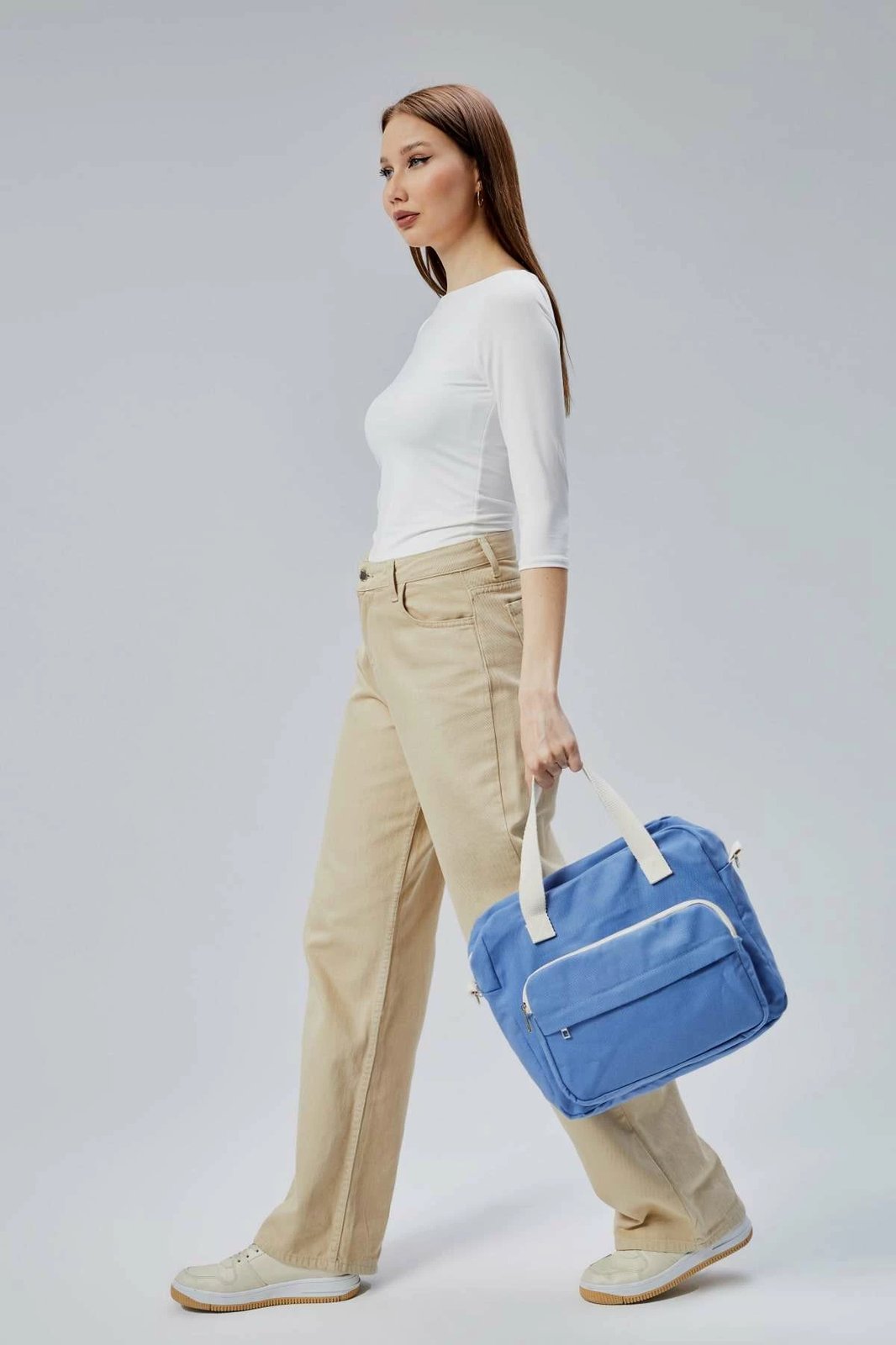 Çantë tote ngjyrë kaltër, Zoozie Bags, 2388