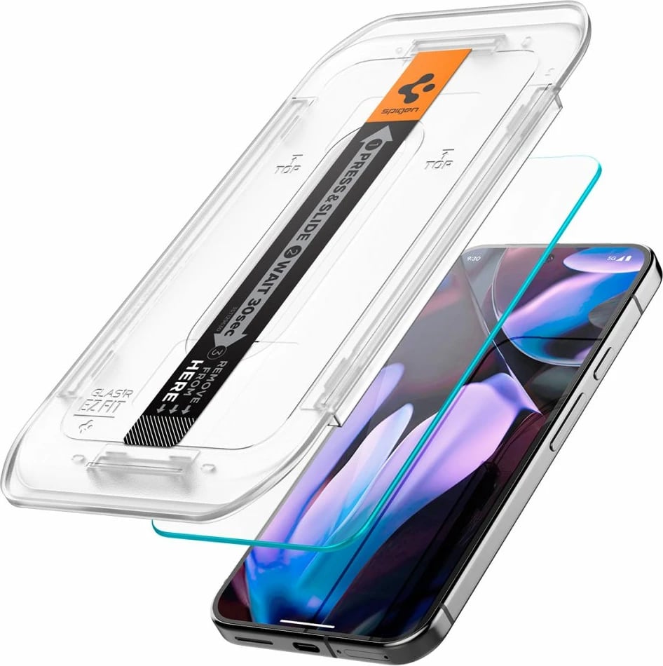 Xham i temperuar Spigen Glas.tR EZ Fit për Google Pixel 9 / 9 Pro, 2 copë