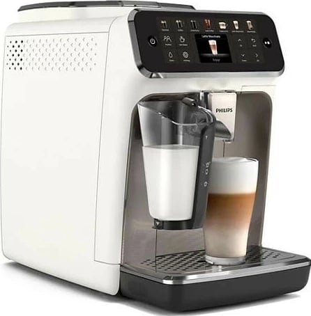 Aparat kafeje Philips 4400 series EP4443/70, bardhë-argjendtë