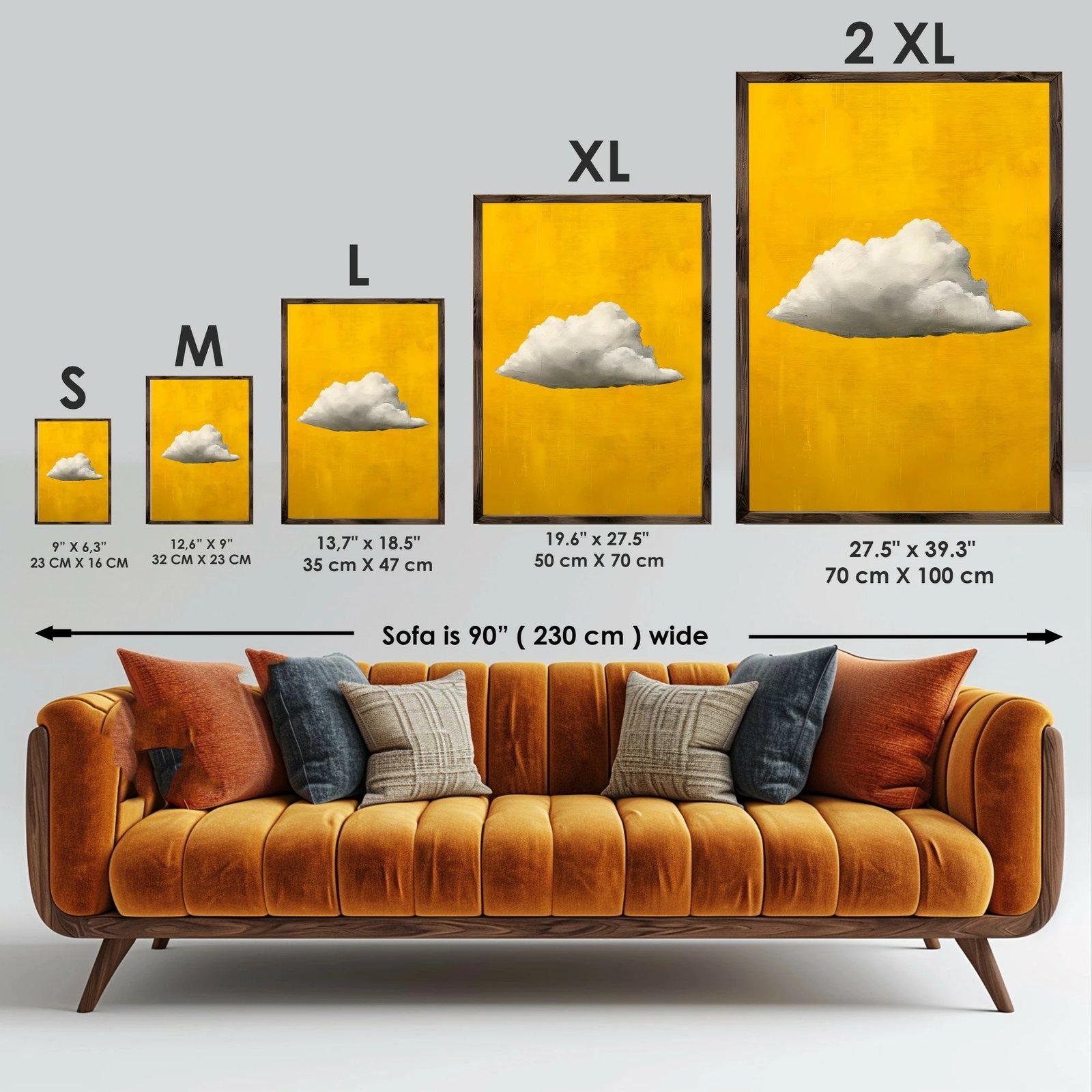 Pikturë dekorative me kornizë MDF, Wallity, GE203-L