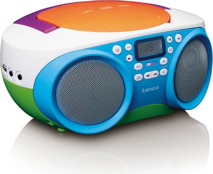 Radio portabile Lenco SCD-41, USB, FM radio, MP3, multikolor