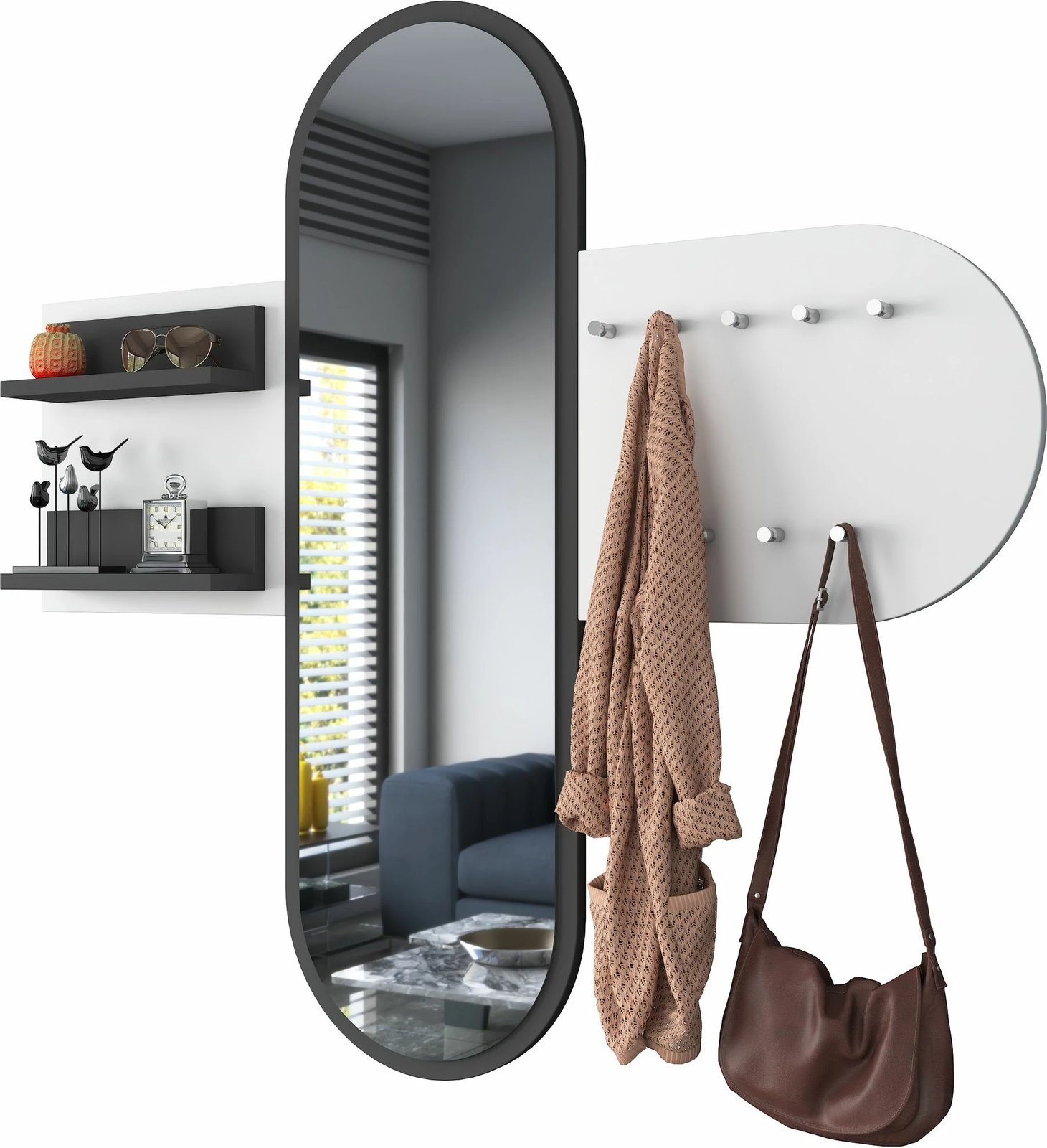 Stendë korridori Hanah Home, P3 - 3776, ngjyrë e bardhë