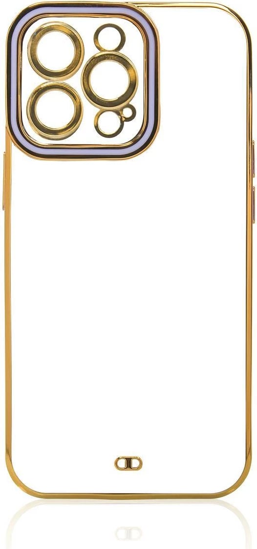 Mbështjellës Hurtel për Samsung Galaxy A12 5G, Fashion Case, kornizë ari, vjollcë