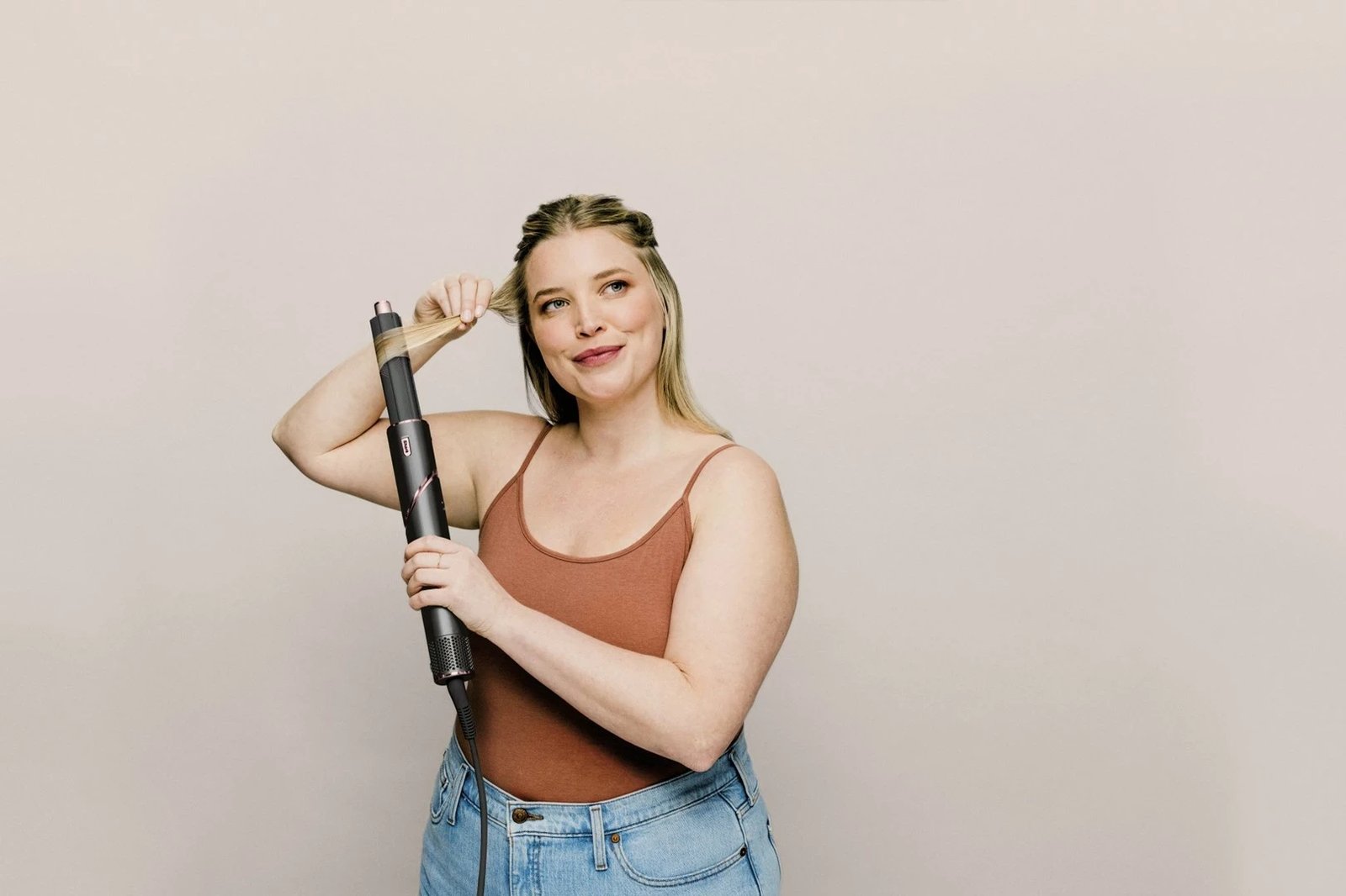 Stiluese për floke Multistyler Shark FlexStyle 5-in-1, 1400W, e zezë/ rozë