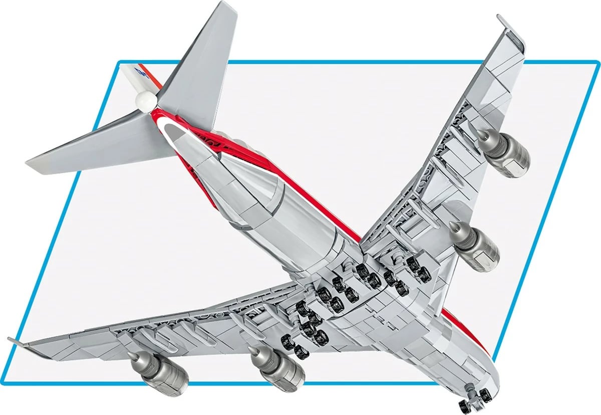 Set ndërtimi Cobi Boeing 747 First Flight 1969, 1051 pjesë, plastikë, ekstra i madh