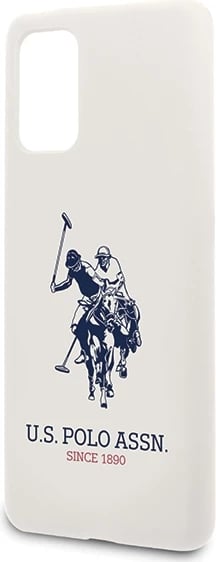Mbështjellës U.S. Polo Assn. USHCS67SLHRWH Silicone për Samsung Galaxy S20+, Bardhë