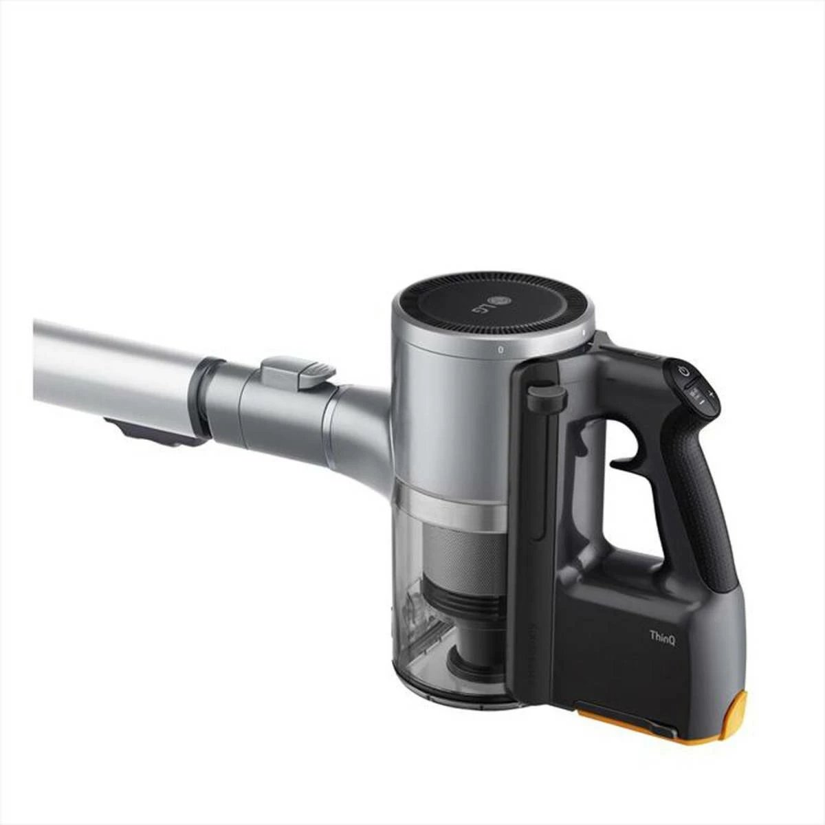 Fshesë pa kabllo stick LG A9K-CORE3S CordZero me stacion All-in-One Tower, 260 W, depozitë 0.44 L/1.1 L e kompresuar, filtër 5-shtresor, Wi‑Fi, Black‑Silver