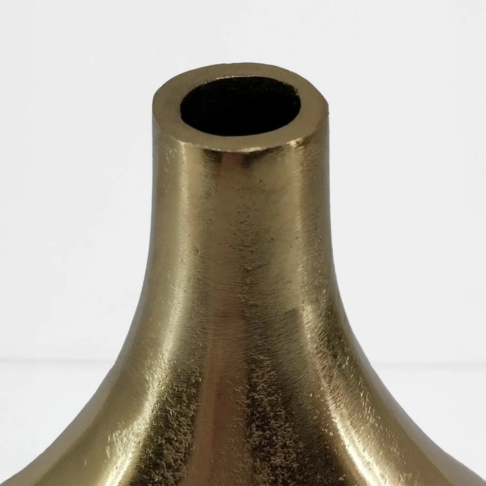 Vazo ovale ADEL, alumin, ngjyrë ari, 28x7x35cm