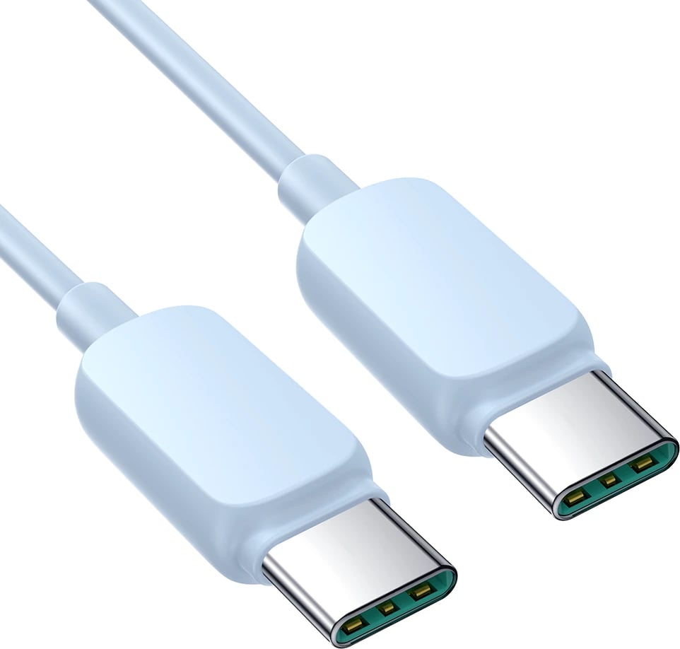 Kabllo USB-C në USB-C Joyroom Multi-Color Series A14, 1.2m, 100W, Kaltër