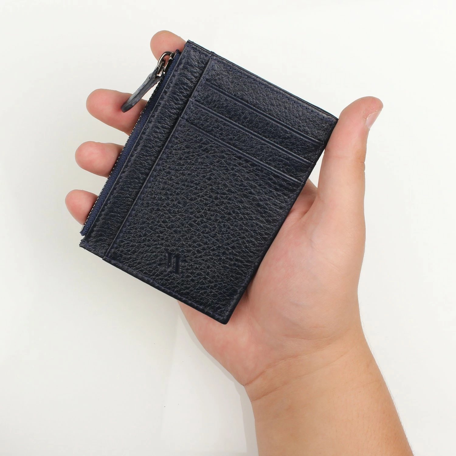 Portofol prej lëkure, ngjyrë blu e errët, Zoozie Bags, 1005