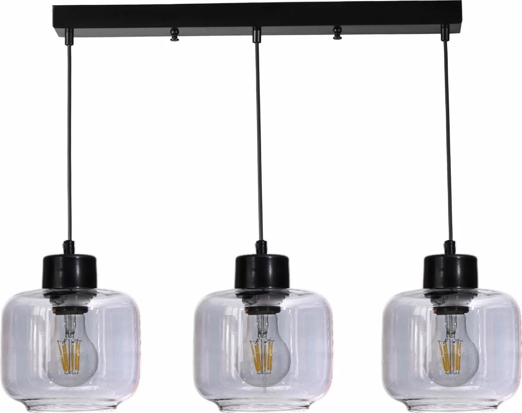 Llambë varëse Opviq, 9061-5, metal dhe xham, gri/zi