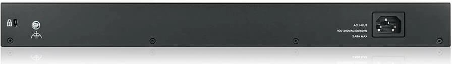 Switch i menaxhuar Zyxel GS1900-48HP v2, 48 porta Gigabit, PoE, për rack, i zi