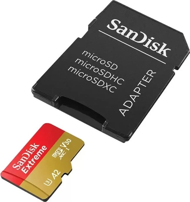 Kartë e memories SanDisk microSDXC Extreme A2 V30 U3, 128GB Kartë e memories SanDisk microSDXC Extreme A2 V30 U3, 128GB