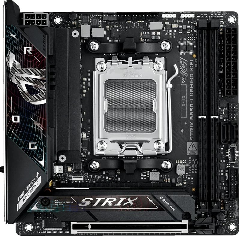 Pllakë amë ASUS ROG STRIX B850-I GAMING WIFI, Socket AM5, mini ITX, E zezë