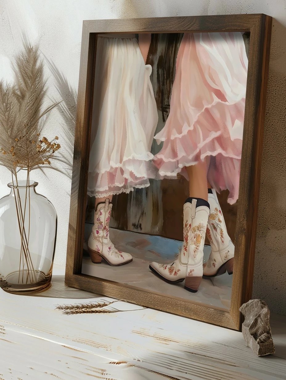 Pikturë dekorative me kornizë MDF, shumëngjyrëshe, Wallity, GE106-L