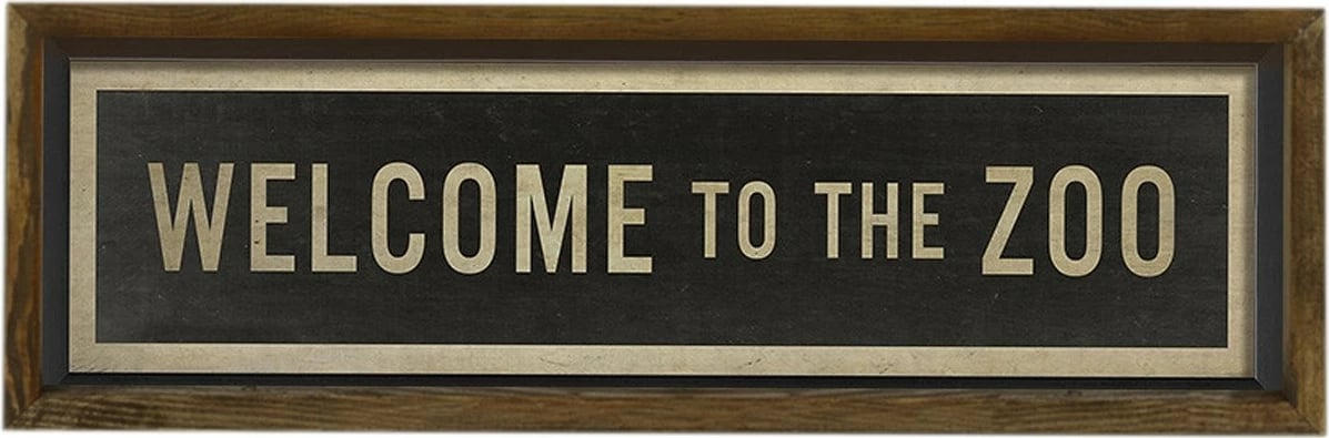 Pikturë dekorative me kornizë, MDF, ngjyrë kafe/zezë/bezhë, KZM412, 19x70cm