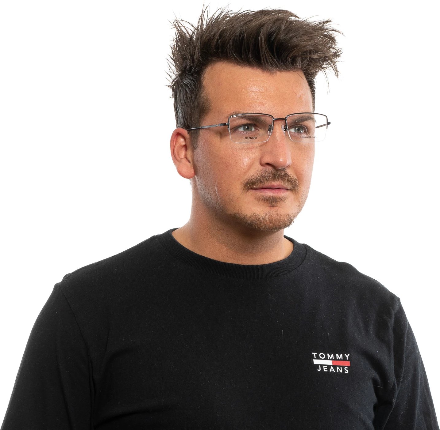 Kornizë optike për meshkuj Ermenegildo Zegna, e zezë