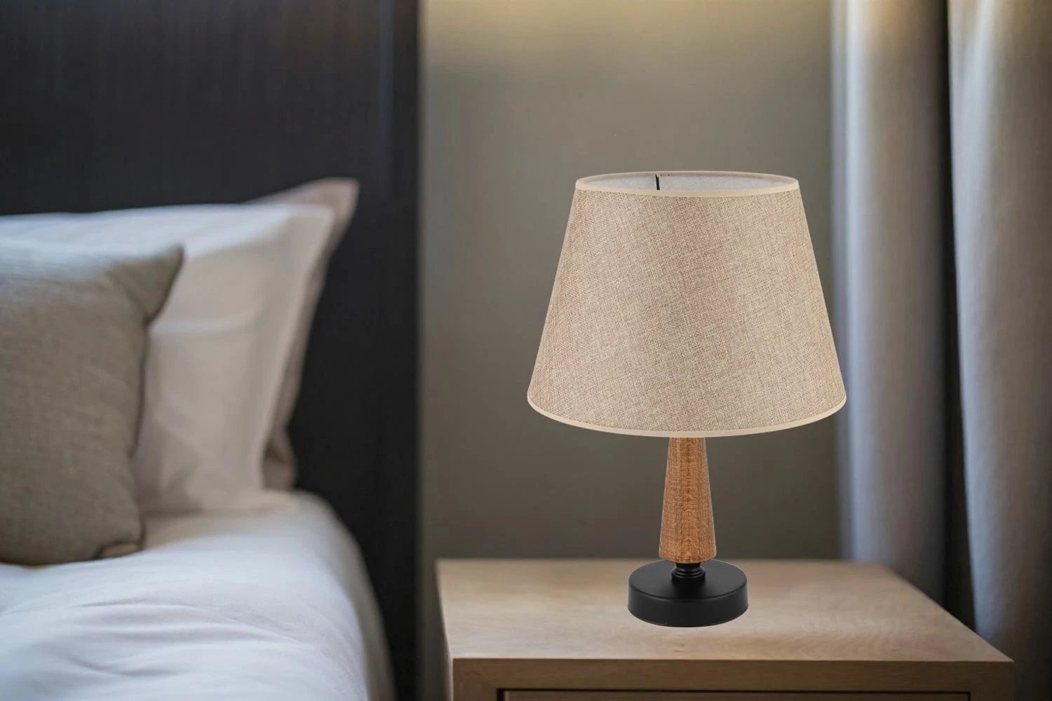 Llambë tavoline Opviq, 302, bezhë, kafe, e zezë