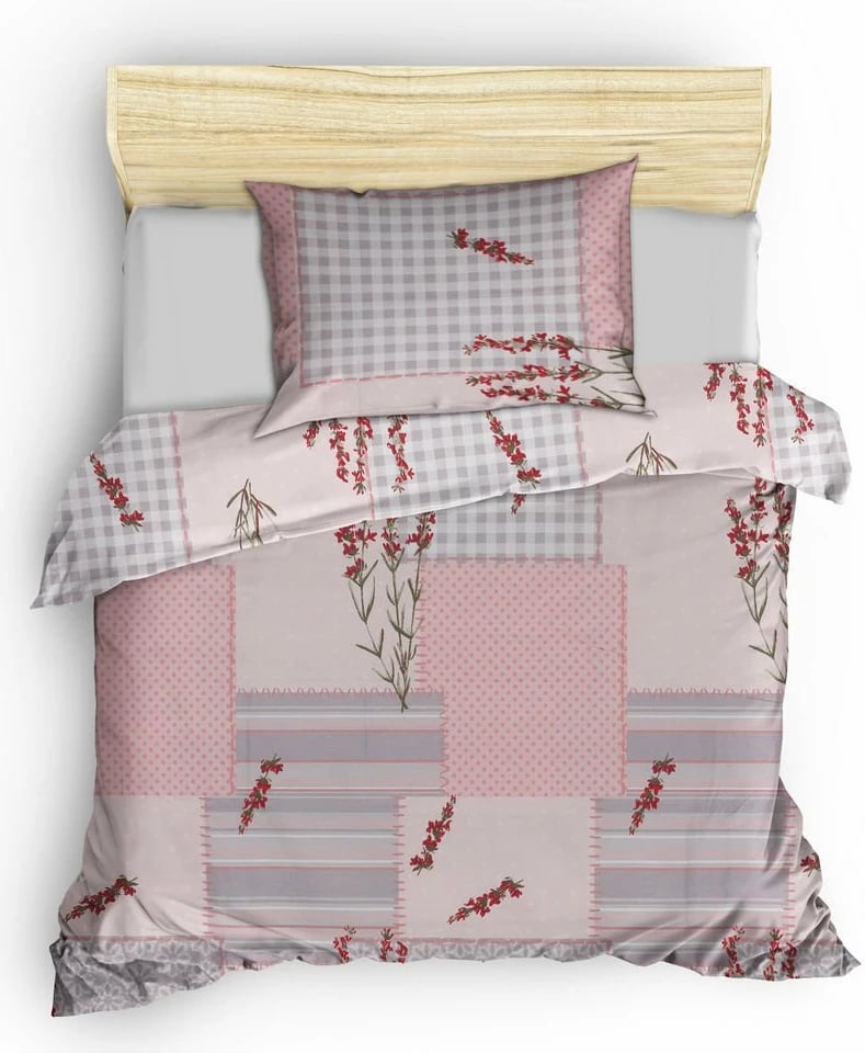 Set mbulesë për jorgan njëpersonësh Ranforce, L'essentiel, ngjyrë pluhur, Burçak