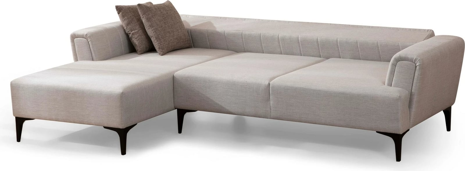 Kënd-sofë shtrat Hamlet, ecru, Atelier del Sofa, këndi majtas