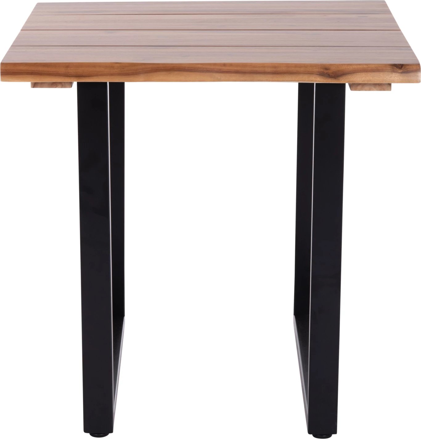 Tavolinë ngrënieje për jashtë, dru akacie natyrale, këmbë metalike, FRIGGO FH6294.01, 80x80x77cm