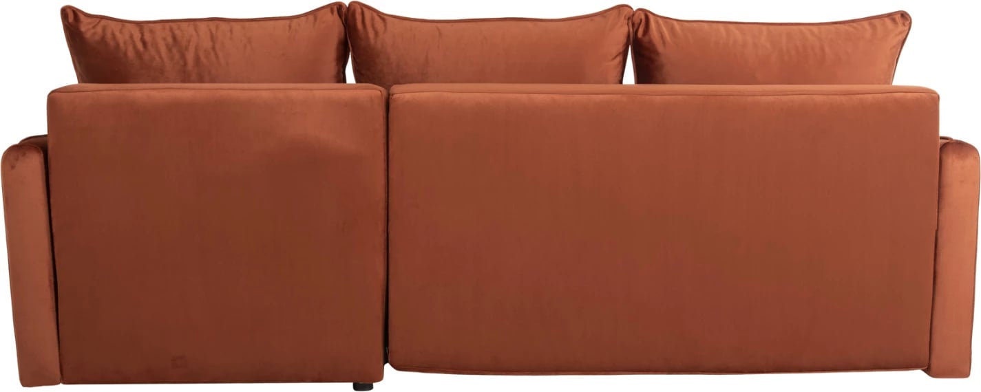 Divan qoshe-shtrat PROTON FH3272.09 kadife portokalli 225x94x70H cm