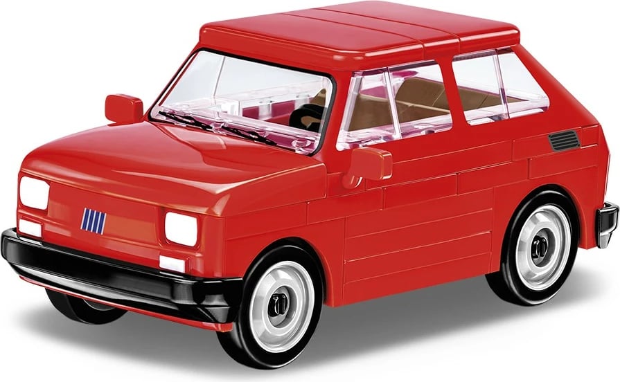 Set blloqesh Cobi Klocki Fiat 126p el, Youngtimer Collection, 72 pjesë, i kuq