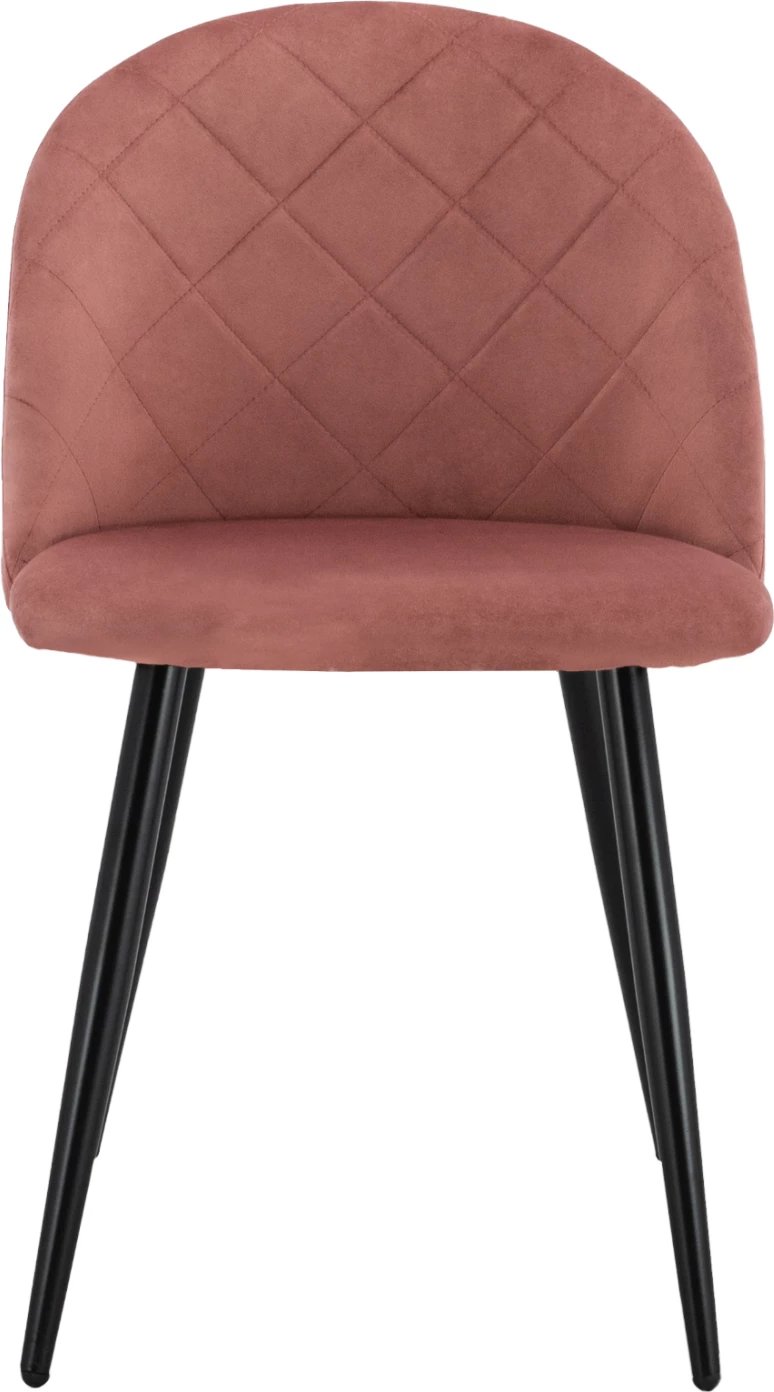 Karrige ODED me këmbë metalike të zeza & kadife ngjyrë molle të kalbur FH8731.12 49x57x79 cm, set prej 4 copash