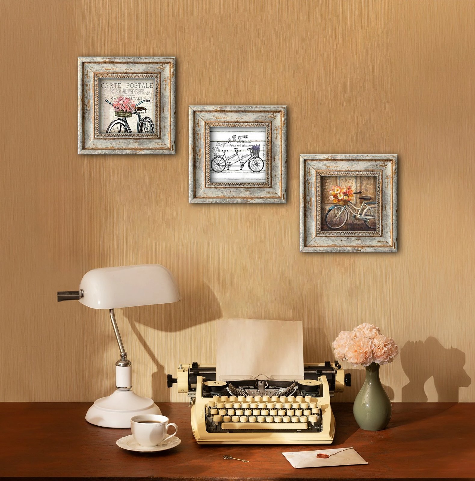 Pikturë dekorative me kornizë MDF (3 copë), Wallity, Huhu321, 30x30cm