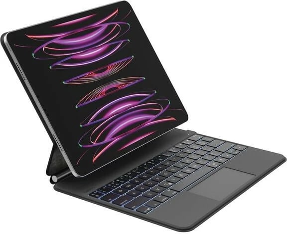 Mbështjellës me tastierë Belkin BBZ003du-v1 për iPad Pro 12.9/13", i zi